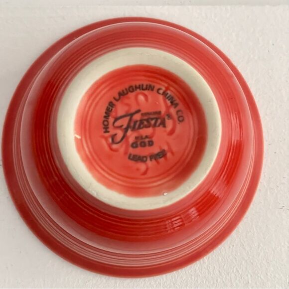 Fiesta Fiestaware Persimmon (Intro 1989) Bullion Bowl - Picture 4 of 5